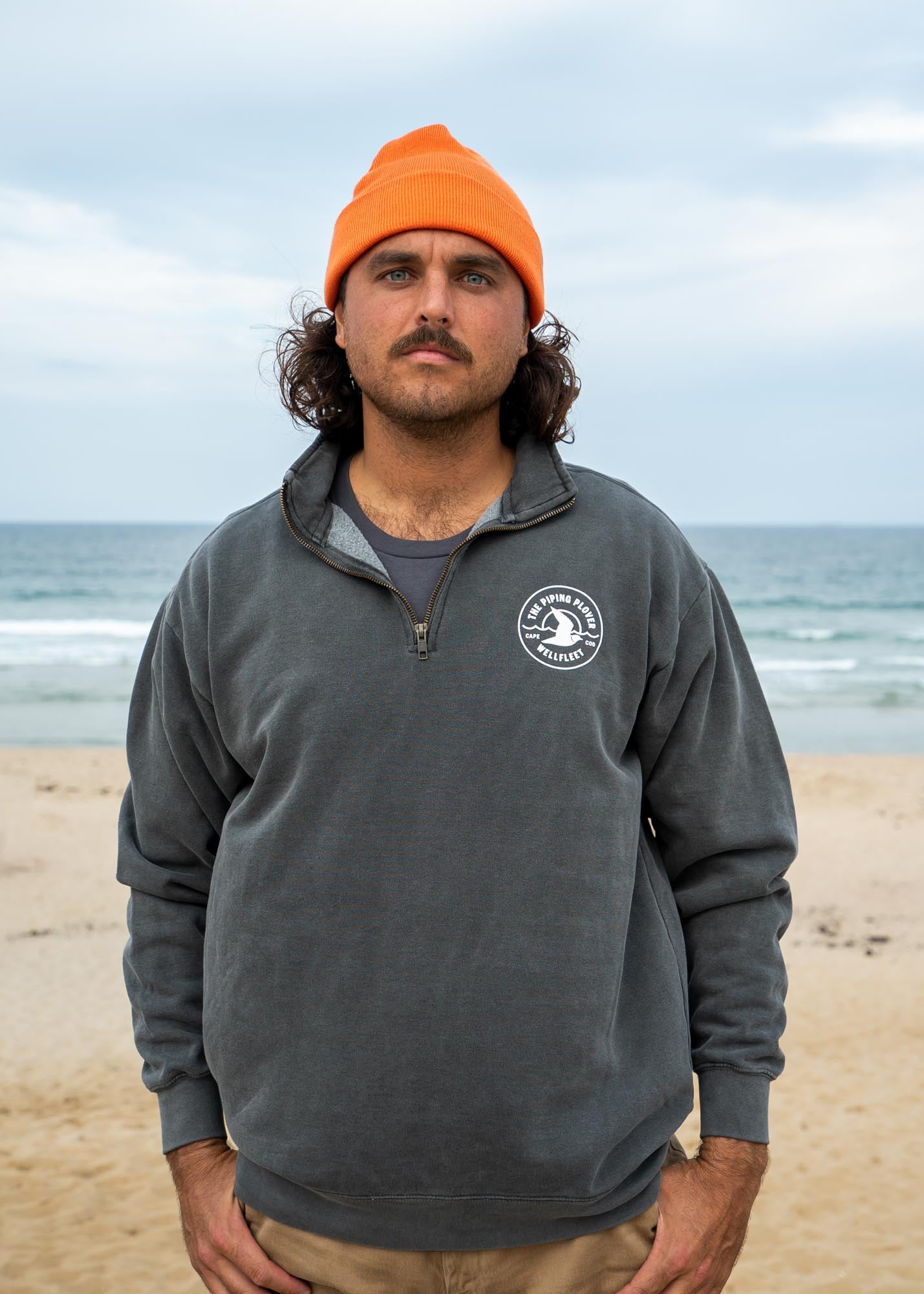 
                  
                    Quarter Zip Sweatshirt - Grey
                  
                