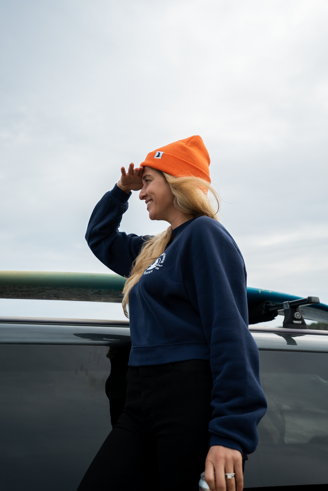 
                  
                    Wool Blend Beanie - Blue
                  
                