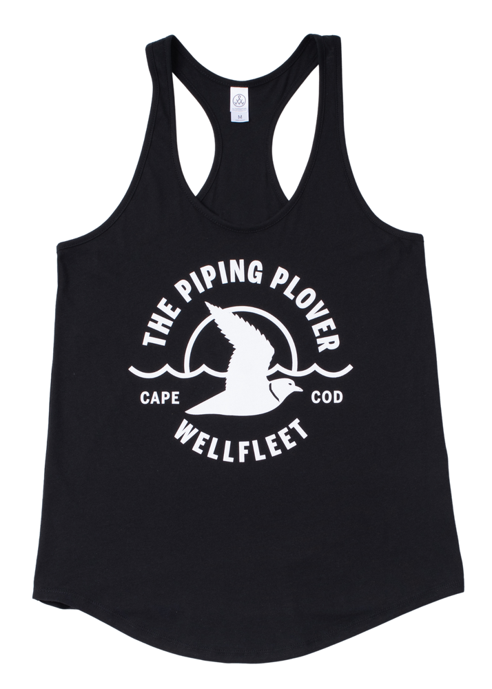 
                  
                    Racerback Tank Top - Black/White
                  
                